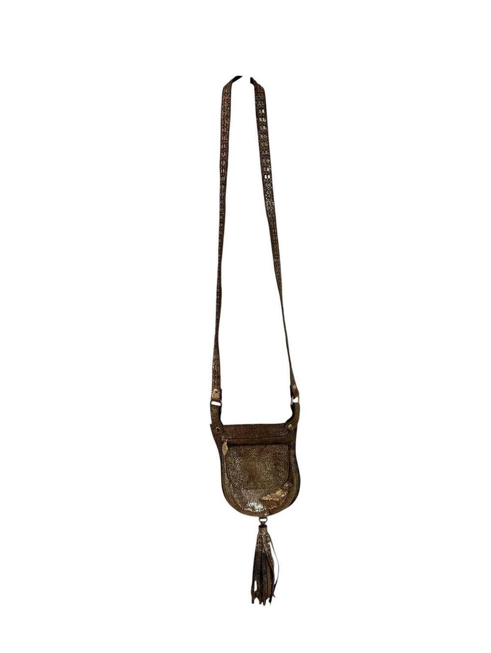 Calleen Cordero Brown Suede Shoulder Bag Handcrafted Leather Boho Western Purse